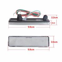 Lámparas De Parachoques Trasero LED 2x ANGRONG Reflector Rojo Con Lente Clara Para Renault Master Trafic Luz De Freno Stop - details 0