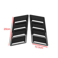 2 Pcs Tapa De Ventilación Para Parachoques De Coche En Negro Accesorios Exteriores Universal Para La Mayoría De Los Coches Material ABS Izquierdo Derecho - details 1