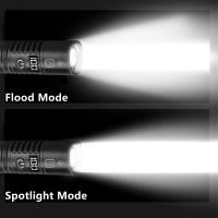 Linterna Táctica De Aluminio Con Luz LED Alta Potencia Y Recarga Tipo-C Zoomable Resistente Al Agua Para Exteriores Y Deportes - details 2