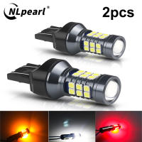 NLpearl 2Pcs T20 LED 7440 WY21W W21W Lámparas De Reversa 3030SMD Para Señal De Coche Luz De Respaldo Universal 12V 3W - details 0
