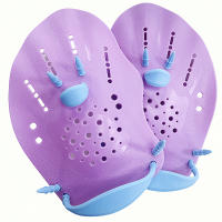 Paletas de natación para adultos y niños para ayudar a nadar y entrenar los brazos para mejorar la velocidad de natación Nuevas paletas de color macaron - details 3