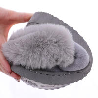 Zapatillas De Peluche Para Mujer Otoño Calientes Antideslizantes Comodidad Plush Interior De Casa Couplés Zapatos Suaves Para Hombres Sin Tacón Para Dormitorio - details 6