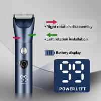Dispositivo De Eliminación De Pelo Eléctrico Tres En Uno Recargable Por USB Con Pantalla Digital LED Para Hombres - details 5