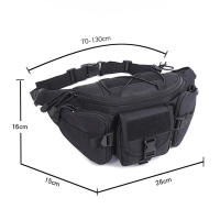 Bolsa De Cintura Para Hombres Impermeable Táctica Con Sistema MOLLE Y Patrón De Camuflaje Para Caza Senderismo Y Escalada Bolsa De Teléfono Móvil De Nylon Bolsa De Combate - details 1