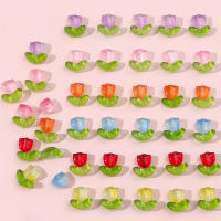 25 Sets Por Baguette De Cuentas De Tulipán De Vidrio Para Joyería DIY Accesorios De Collar Y Aretes Material De Arte - details 10