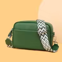 Bolso cruzado de piel auténtica para mujer, bandolera de diseñador de lujo, Color sólido, 100%, 2023 - details 9
