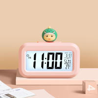 Reloj De Alarma Digital LED Con Pantalla Retroiluminada Función Snooze Calendario Y Temperatura Para Oficina Y Hogar - details 19