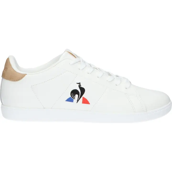Le Coq Sportif Courtset Optical White/Tan, Zapatillas Unisex Adulto, 43 EU
