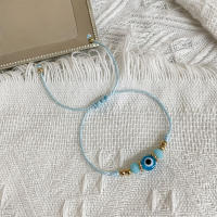 Pulsera Turca Con Ojo Maléfico Para Hombres Y Mujeres Hecha a Mano Con Hilo Tejido Y Cuentas De Cristal Para Parejas Joyería De Moda - details 6