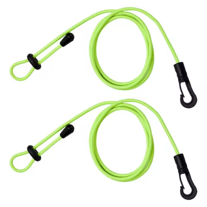 Correa De Seguridad Para Remo De Kayak 2 Piezas Lanyard Ajustable Para Canoa Y Pesca Correa De Ancilota Para Remos Y Cañas De Pescar Instalación Fácil Ligera Y Resistente - 1