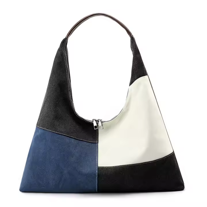 Bolso de Lona a juego de Colores, Bolso de Lona, Bolso de mujer de tela de color sólido con Bolso de mujer de Lona - 1