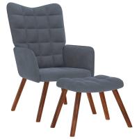 vidaXL Sillón de relax con reposapiés terciopelo rojo tinto en color Rojo vino tinto/Crema/Verde claro y más - details 6