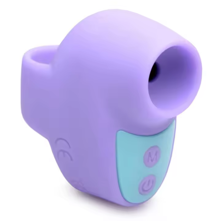 MINI SUCCIONADOR SHEGASM DEDO CARGA USB COLOR MORADO JUGUETES SEXUALES - 1