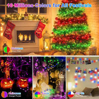Luces De Navidad LED RGB Cambio De Color Por App Iluminación Ambiente Dimmable Para Árbol De Navidad Decoración Interior - details 3