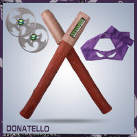 Máscara De Ojo Y Armas De Ninja Turtles Para Niños Disfraz De Anime Con Nunchaku Darts Knife Y Knive Propiedades De Actuación Regalos - details 4