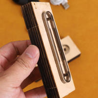 Plantilla De Cuero Para Artesanía Cortador De Cable USB Organizador De Alambre De Auriculares Con Hebilla De Almacenamiento Molde De Cuchillo - details 1