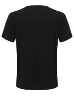 Camiseta deportiva de verano de manga corta con cuello redondo informal de talla grande para hombre, a juego con el color, a la moda para fitness - details 39