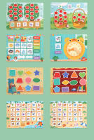 Libro De Actividades Para Niños Con Pegatinas Montessori Juguete Educativo Temprano Para Bebés Y Niños Pequeños Juego De Rompecabezas De Tablero De Aprendizaje - details 11