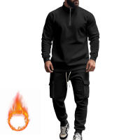 Conjunto Deportivo Casual Para Hombres Verano Otoño Invierno Con Cierre De Cremallera Y Veludo Tejido De Poliéster Talla S a XXXL - details 30