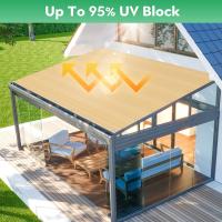 Tela de sombra para exteriores, cenadores, terrazas y patios traseros, con protección UV, material resistente al calor, ojales reforzados. - details 1