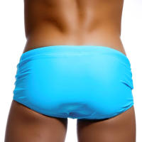 Nuevos Shorts De Baño Para Hombre En Color Sólido Moda De Playa Ropa Deportiva De Natación Estilo Boxer Material Nylon Elástico Talla Verdadera - details 30