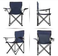 Silla Plegable de Camping de Acero, 50x50x80cm, Silla de Acampada Plegable, Ideal para Camping o Pesca, Estructura de Acero Resistente y Asiento de Lona Impermeable - details 2