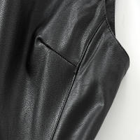 Vestido PU De Mujer Chic Negro Con Cierre De Cremallera En La Espalda Y Cuello Redondo Sin Mangas Estilo Slim Para Fiesta Y Club - details 8
