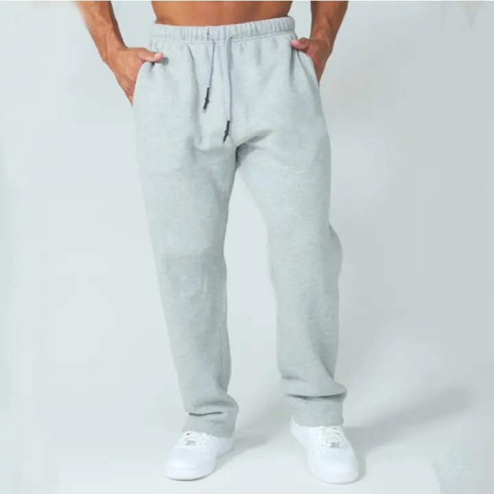 Pantalones Deportivos Casuales Para Hombre Algodón Medio Cintura Con Cordón Para Gimnasio Fitness Y Outdoor Running - 1