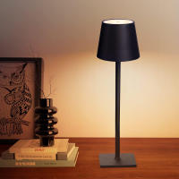 Lámpara De Mesa LED Táctil Recargable Luz Nocturna Para Escritorio Iluminación De Lectura Sin Cable Para Decoración De Habitaciones Restaurante Hotel Bar - details 0