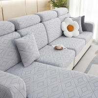 Cubierta De Sofá Elástica Con Patrón De Hojas No Deslizante Amigable Con Animales Moderna Apta Para Sofás En Forma De L Y De 1 2 3 4 Asientos Diseño Juego De Cubiertas De Sofá - details 15