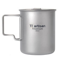 Taza De Camping Tiartisan De Titanio Portátil Y Ligera Con Asa Plegable Para Agua Té Y Café Ideal Para Senderismo Y Viajes - details 4