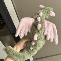 Muñeca De Peluche Jelly Cat Para Bebés 50/88cm Juguete De Gato Y Perro Para Dormitorio Regalo De Vacaciones Con Peluche De Dragón Marrón Oscuro - details 2