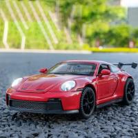 Coche De Simulación 911 GT3 En Escala 1/32 Con Sonido Y Luz Coche Deportivo De Metal Diecast Regalo Para Niños Colección Modelo De Automóvil - details 0