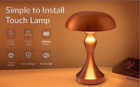 Lámpara De Mesa LED Táctil Recargable Sin Cable Para Decoración De Habitación Restaurante Hotel Bar Lámpara De Lectura Para Dormitorio - details 0