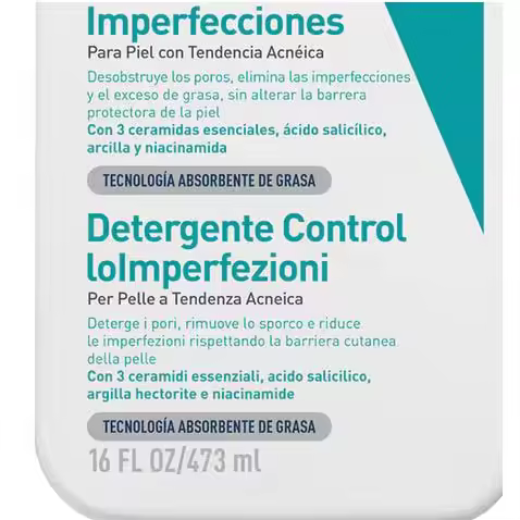 Cerave Limpiador Control Imperfecciones 473 ml - 1