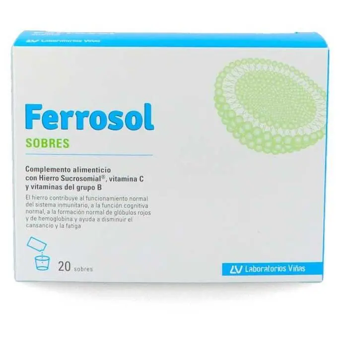 Laboratorios Viñas Ferrosol 20 Sobres - 1