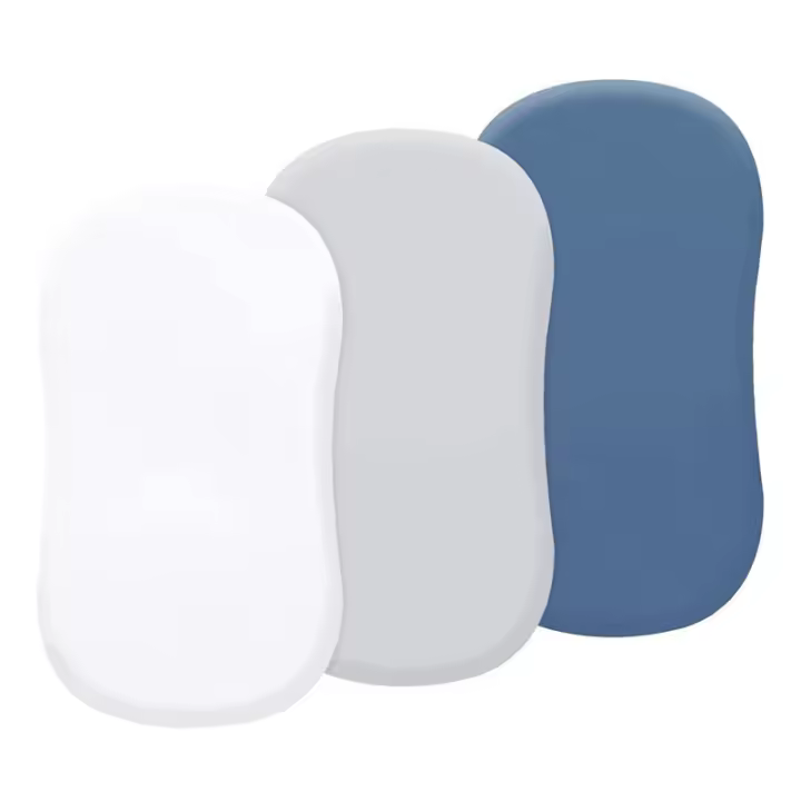 Juego de sábanas ajustables transpirables para bebé de tres piezas, sábana ajustable para cuna súper agradable para la piel, ropa de cama de algodón de microfibra - 1
