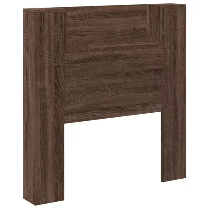 vidaXL Cabecero de cama con luz LED marrón roble 100x16,5x103,5 cm - 1