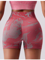 Leggings De Entrenamiento Sin Costuras De Alta Elasticidad En Color Camuflaje Para Mujer Shorts De Yoga Levantador De Glúteos Ropa Deportiva Ajuste Fitness Pantalones De Gimnasio - details 9