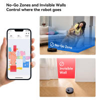 Proscenic Q8 MAX Robot Aspirador 4200 Pa, Navegación LiDAR, Autovaciado de Polvo, Autonomía 200 Min, Ideal para Hogares Grandes y con Mascotas, Control por Amazon Alexa, Google Home, Siri, IFTTT - details 11