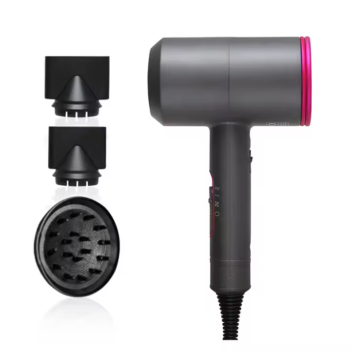 Secador de pelo iónico de 1800W con difusor y boquilla para secado rápido y protección del calor - Marca Cecodadi - 1
