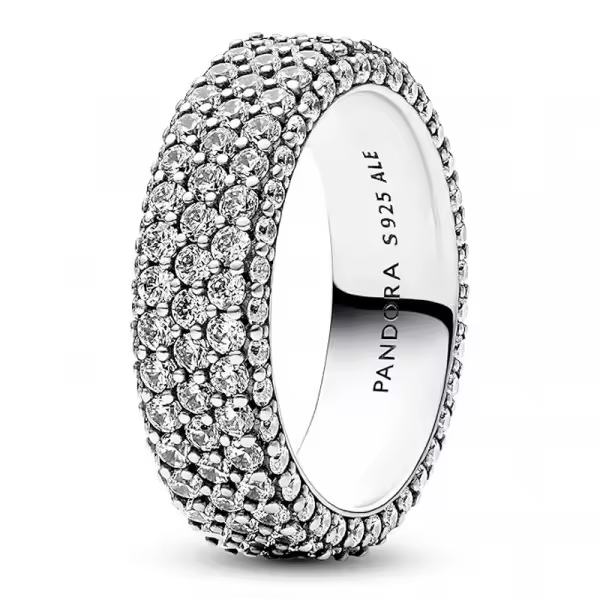 Pandora - Anillo Fila Triple en Pavé 192634C01 - 1