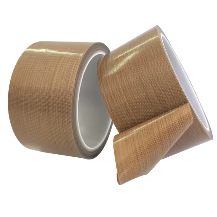 Cinta Adhesiva De Resistencia a Altas Temperaturas 300° C PTFE Tejido Aislante Térmico Sellado Máquina Autoadhesiva Impermeable Rollo Para Metalworking - 1