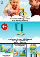 LEGO 10459 Bluey Diversión en el Parque de Juegos con Bluey y Chloe - Juguete Educativo para Niñas y Niños de 4+ Años - 2 Minifiguras de Personajes, Balancín Rosa y Tobogán Infantil - Regalo para Fans x - details 0
