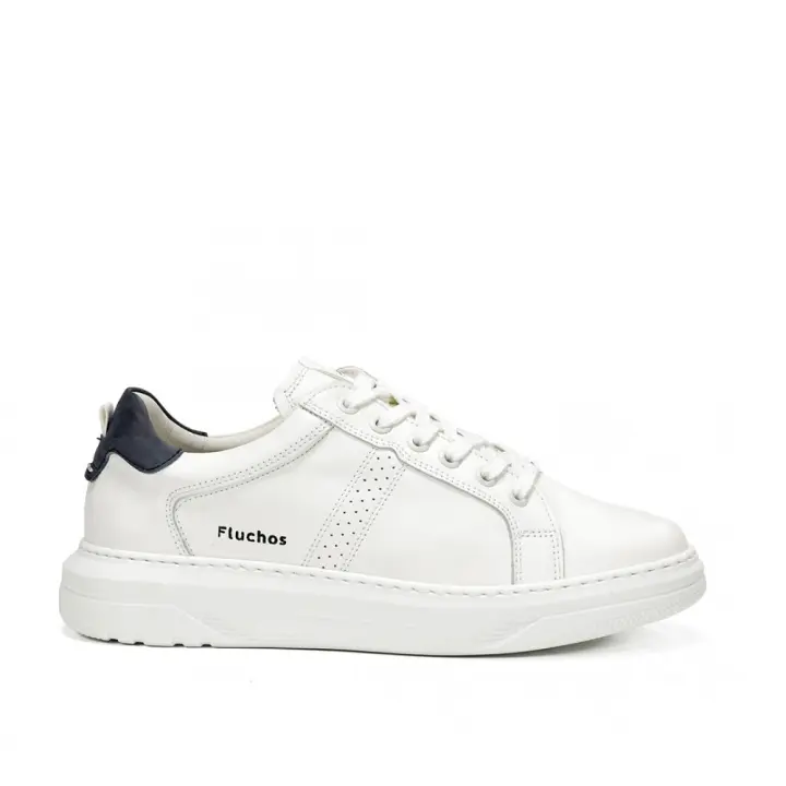 Sneakers hombre FLUCHOS F1966 BLANCO CASUAL SPORT PIEL BLANCO+COM.1 35074 25V - 1