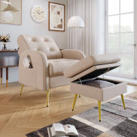 Nueva Plaza con reposapiés, respaldo regulable en 3 secciones, inclinable, Silla con estantes laterales - details 1