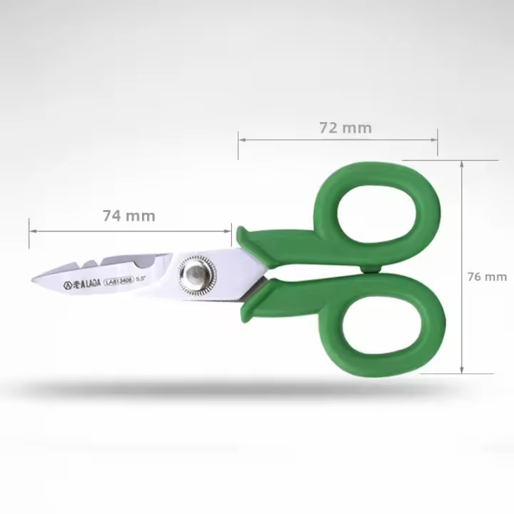 Tijeras De Acero Inoxidable De 5.5 Pulgadas Para Eléctricos Herramientas De Desenrollado De Cables Herramientas De Cortar Para El Hogar - 1