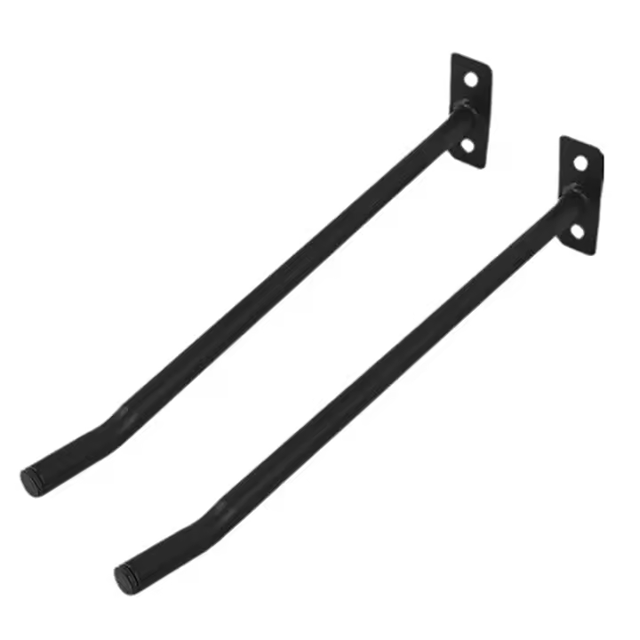 2Pcs Soporte De Bola De Ejercicio En Metal Para Gimnasio Garage Estudio Almacenamiento Para Bola De Yoga/Balanza De Estabilidad/Basketball - 1