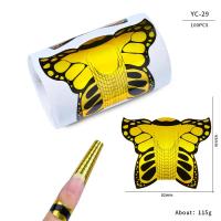 100pcs Formas De Uñas Artísticas Para Gel UV Extensión De Acrílico Estampado Francés Herramienta De Manicura Stencil Adhesivo Creativo Y Conveniente Para Uso Profesional O Doméstico - details 32