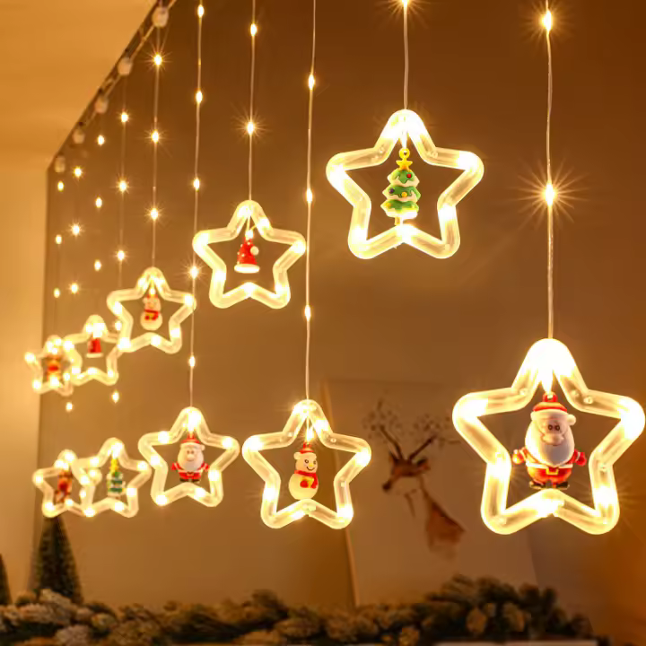 Curtain Light String LED Fairy Christmas Wish Ball Garland Lamp for Home Room Party Decoration Holiday Navidad Wedding - 1